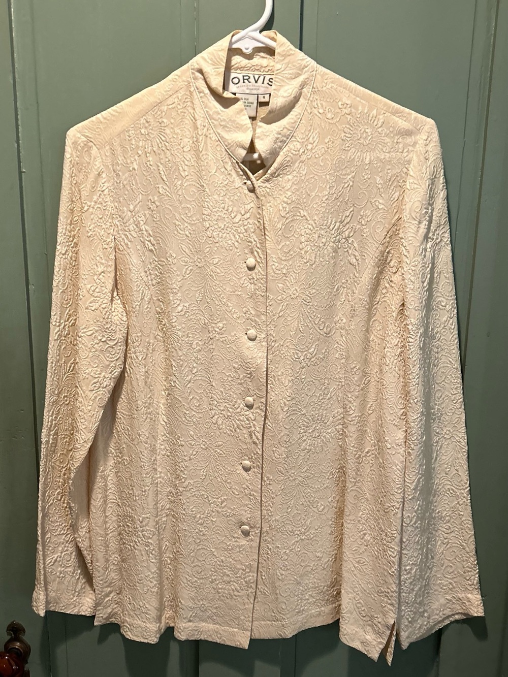 Orvis Elegant Silk Blouse In Size 8